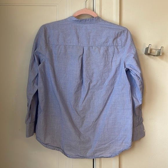 Madewell Terrace Lace-Up Shirt Waterfall Blue S - Picture 5 of 6